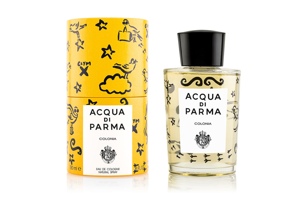 Art hearts perfume: Acqua di Parma gets kudos for tapping British artist Clym Evernden to adorn the label and packaging of this delightful classic fragrance, a singular and beloved scent, which was a fave of Audrey Hepburn. Colonia Artist Edition, $200, through Barney's. (barneys.com)