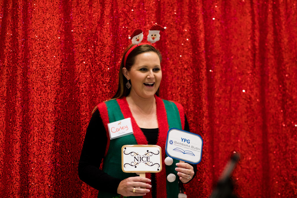 Barbara Bush Houston Literacy Foundation Young Professional Group Tacky Sweater party