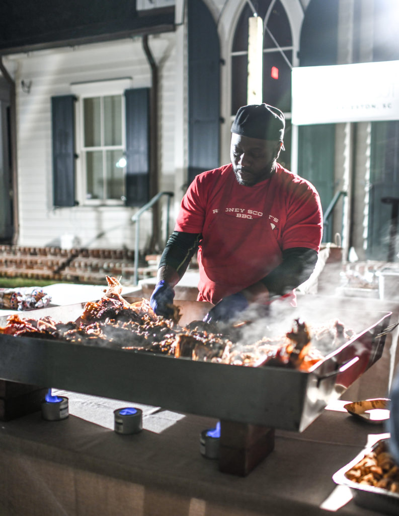 Legendary pit master Rodney Scott preps his famous whole roasted pig (Photo by Bonjwing Lee)