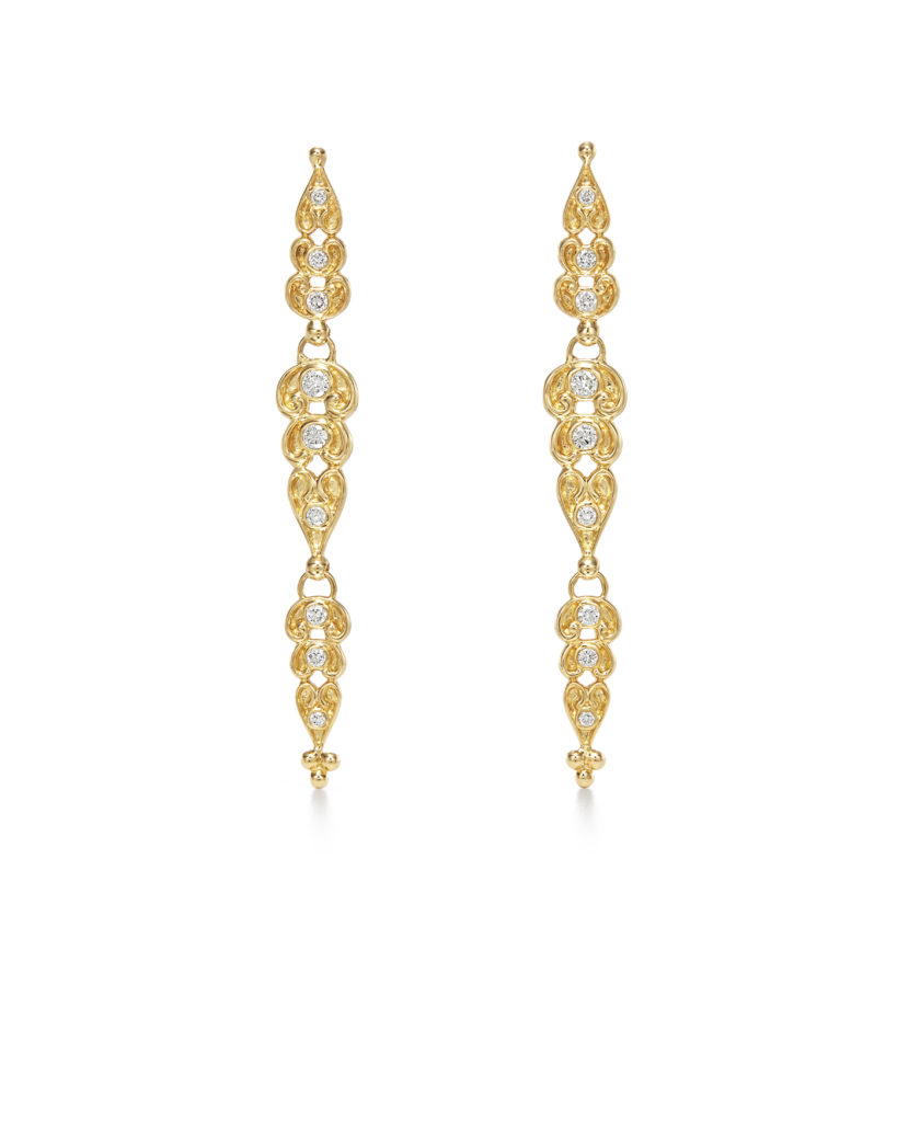 18K Dynasty Drop Earrings