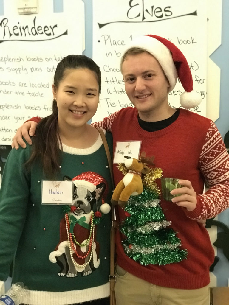 Barbara Bush Houston Literacy Foundation Young Professional Group Tacky Sweater party