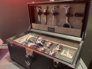 Unique and utilitarian items in Stephen Webster's booth