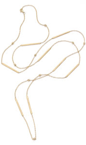 Katie Decker 18K gold Minimalist chain with diamonds $4,840, at katiedecker.com