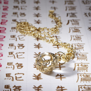 18K Lattice Amulet necklace