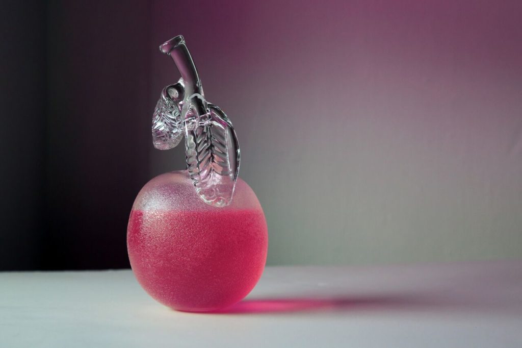 Liss LaFleur's "Apple (fist)," 2018. More than a mere piece of glass, this Dallas-area artist's sculpture filled with colored gelatin speaks to the complicated and ongoing battle for LGBT rights in America. The artist is featured in her first solo in 2019 at Galleri Urbane, Dallas in "Tutti Frutti" (January 12 – February 16). $2,800, through Galleri Urbane, Dallas. (Ree Willaford, art@galleriurbane.com, galleriurbane.com)