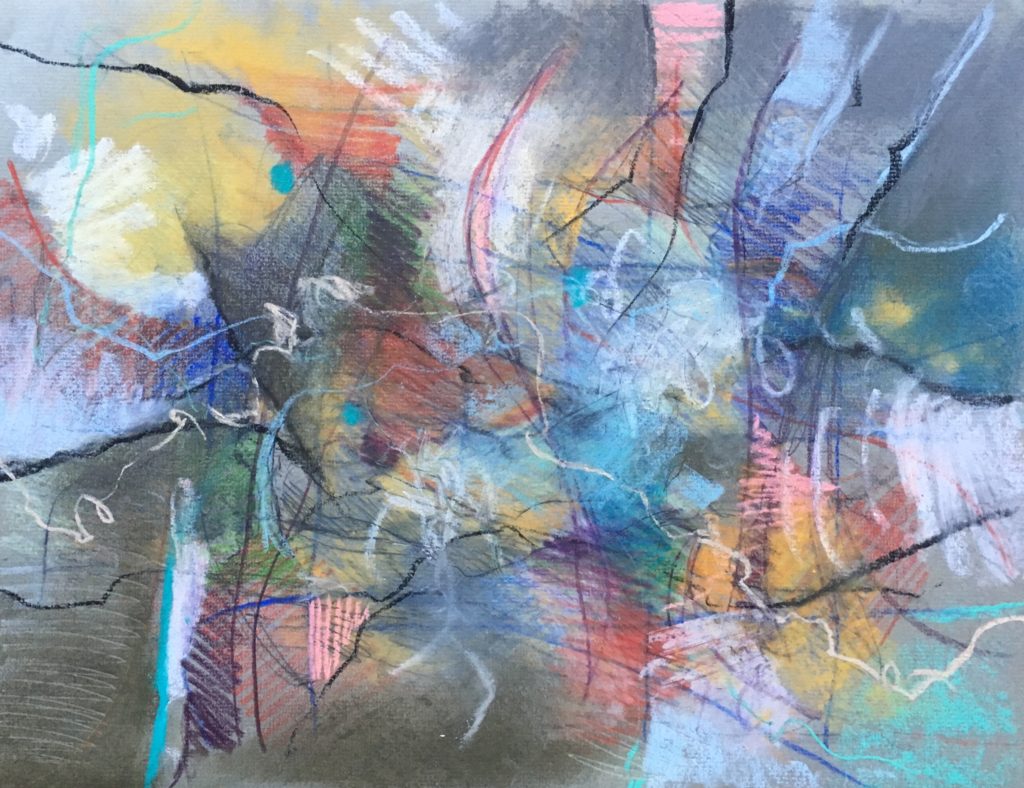 Houston artist Liz Conces Spencer's "At the Still Point of the Turning World," 2018. Spencer's intimate, Kandinsky-esque abstract pastel on paper comes straight from her solo at Archway Gallery, Houston. "The Drift of Stars" (through January 3), conjures the cosmos. $175, framed, through Archway Gallery, Houston. (archwaygallery.com)