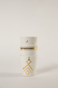 Moroccan ceramic cups, Laurier Blanc. Photo by Jenny Antill Clifton.