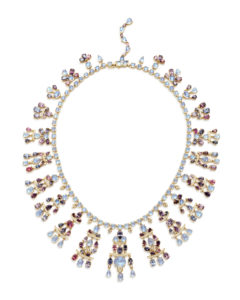 18K Seta Moon Necklace in Spinel