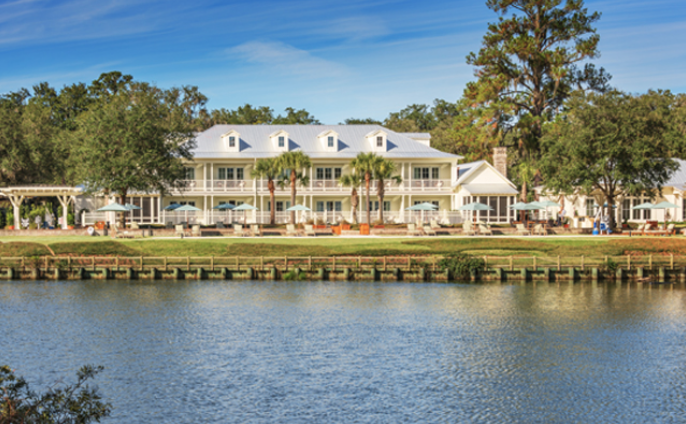 The Montage resort overlooks the May River.
