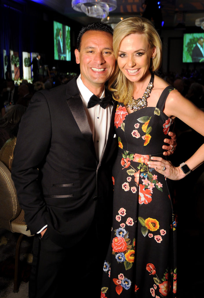 Katie and Steven Alaniz at the HBU Spirit of Excellence Gala at The Post Oak Hotel Thursday Nov. 1,2018. (Dave Rossman photo)