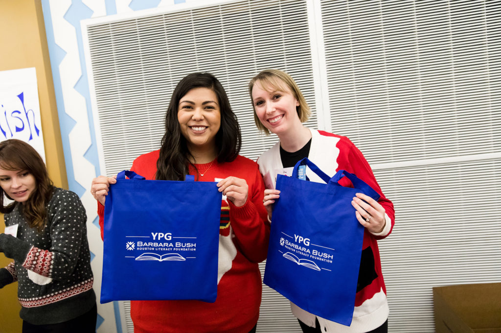 Barbara Bush Houston Literacy Foundation Young Professional Group Tacky Sweater party