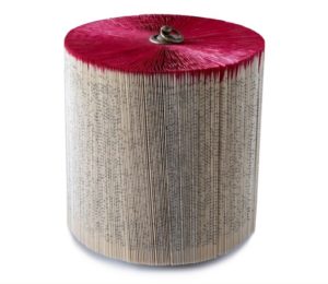 Vintage books sculpture