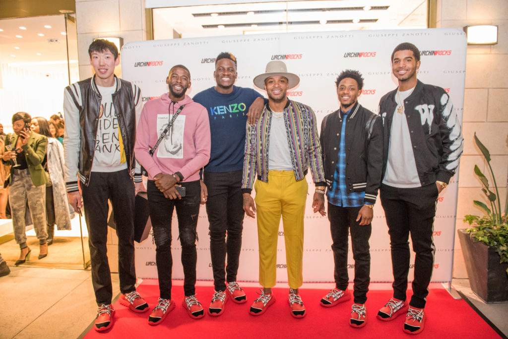 Zhou  Qi, JamesEnnis, III, Clint Capela, PJTucker, Brandon Knight and Marquese Chriss