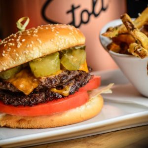 bottled blonde burger