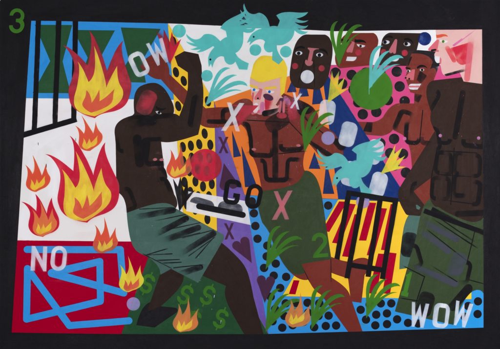 The distinction of best exhibtion by a national artist belongs to Nina Chanel Abney's FOCUS show at the Fort Worth Modern.
