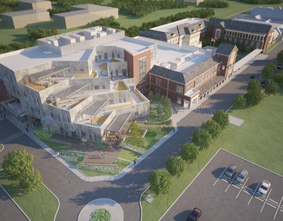 The entire expansion covers 166,000 square feet. 