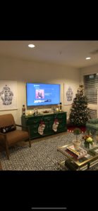 Hillery Stack's festive abode