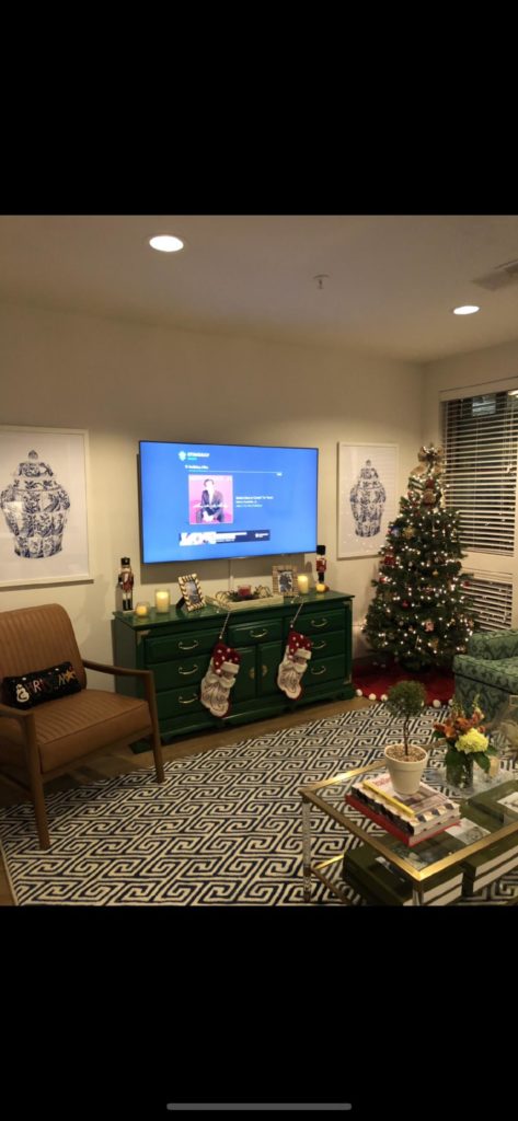 Hillery Stack's festive abode