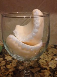 white elephant denture soap