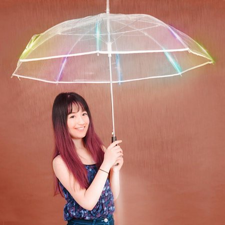 white elephant led umbrella