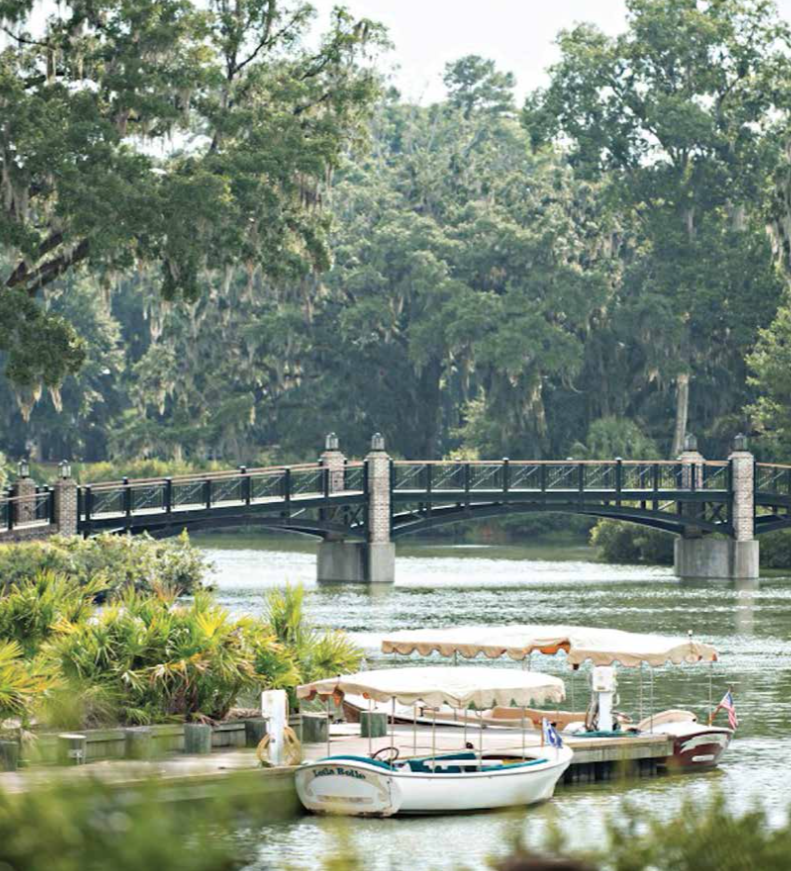 Located on the banks of the May River, Palmetto Bluff offers access to a number of water excursions.