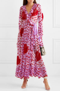 Ashish heart printed maxi dress