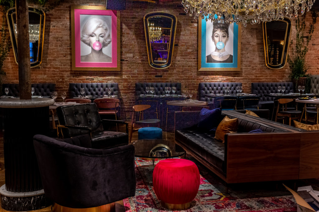 Audrey and Marilyn keeping a watchful eye on Felix Culpa patrons