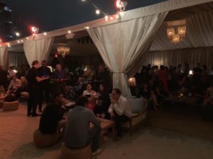 The White Cube party crowd gearing up for Neneh Cherry's Buffalo Stance