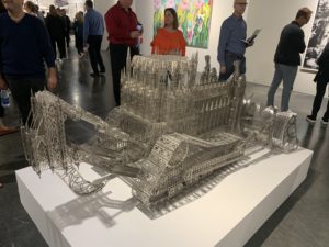 A child's toy or commentary on society sculpture?