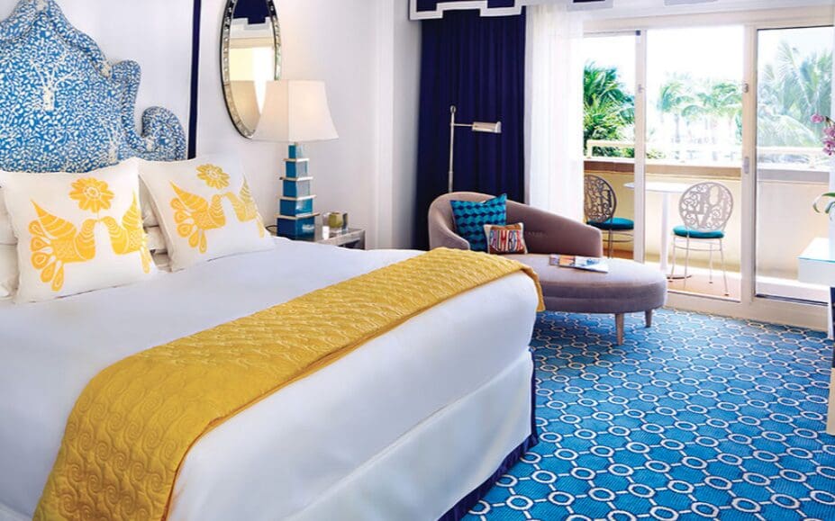 Suites have a separate bedroom, living room and two bathrooms. 