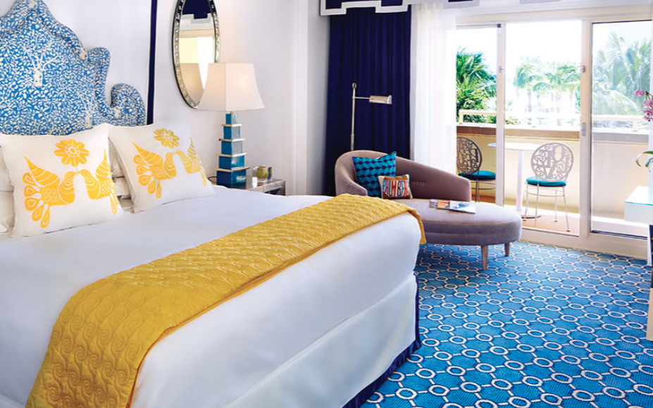 Suites have a separate bedroom, living room and two bathrooms. 