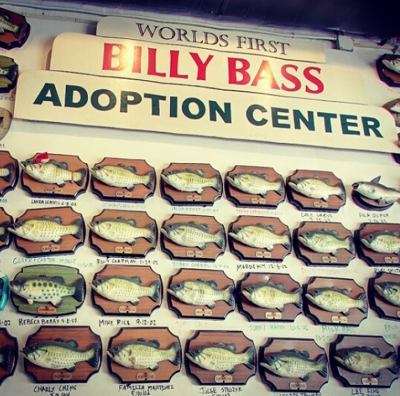 The East Texas eatery's all about Big Mouth Billy Bass. 