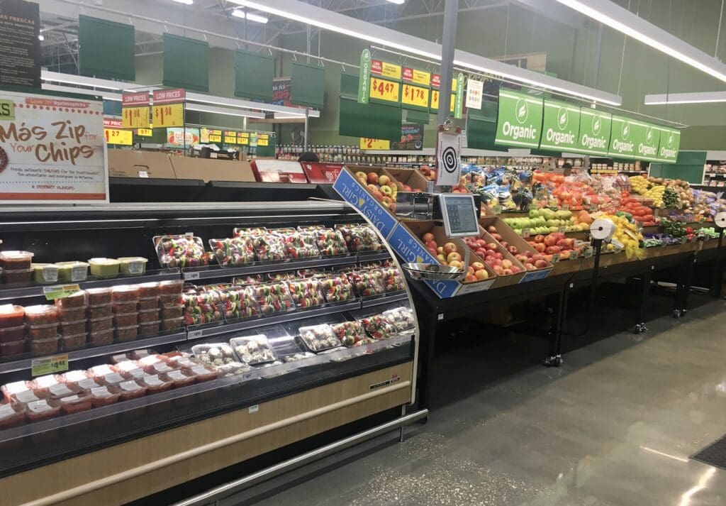 Fresh produce is a grocery store must. 