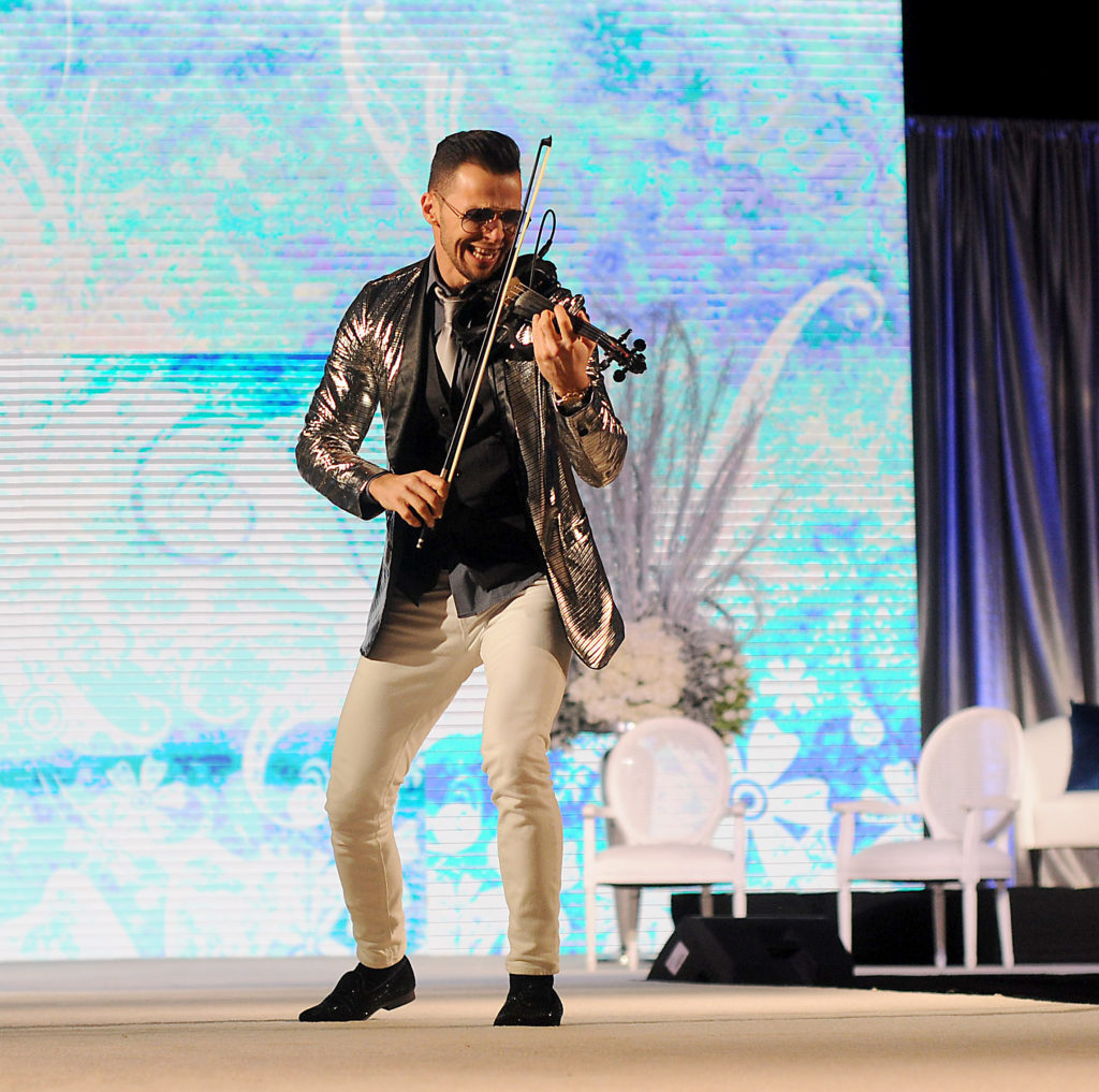 Violinist Svet performs at the Crohn's & Colitis Foundation's 2019 Crystal Winter Ball at the Hilton Americas Hotel Saturday Jan.19, 2019.