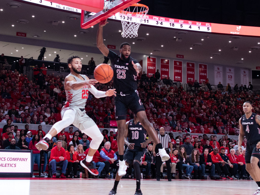 Galen Robinson Jr. gives University of Houston a defensive force — and playmaker. (Photo by F. Carter Smith.)