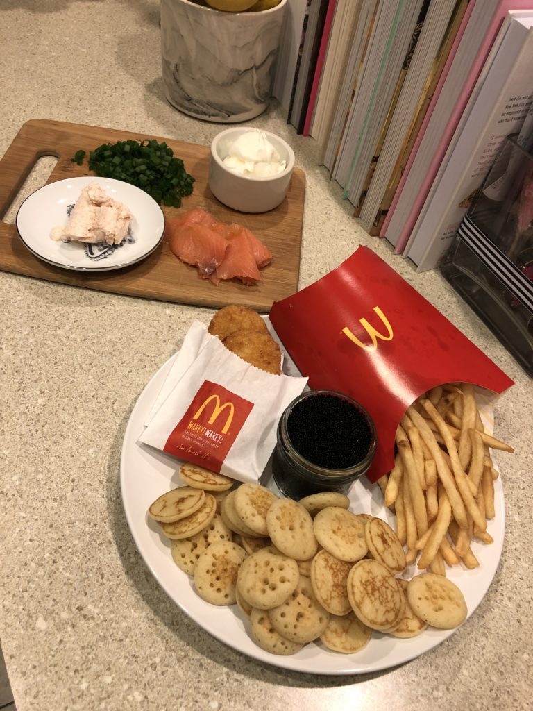 CG's caviar and super-sized fries NYE extravaganza