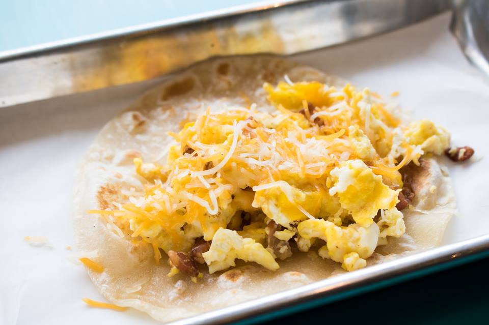 Dream Tacos offered up eight different types of breakfast tacos. 