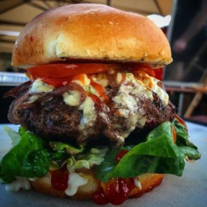 elliot's table blue cheese burger