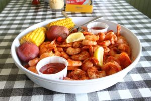 flying fish hot boiled shrimp