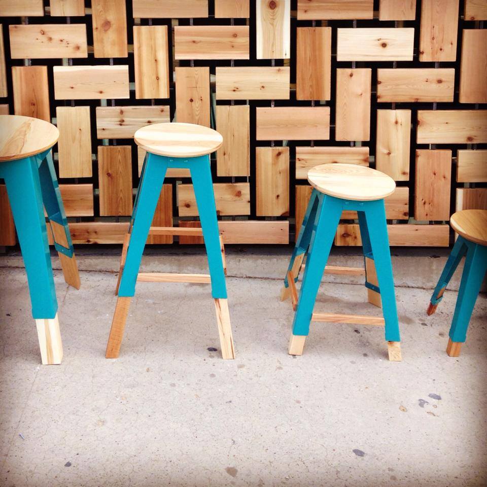 The cafe is design-forward. 