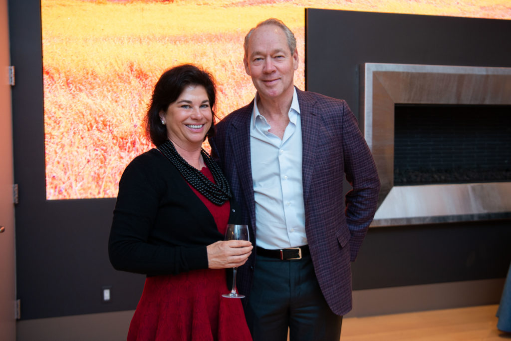 Guests of Houston Astros owner Jim Crane enjoy a preview of Balthezar Cellars, his newest project with winemaker Jesse Katz. (Photo by Michelle Watson/CatchlightGroup.com)