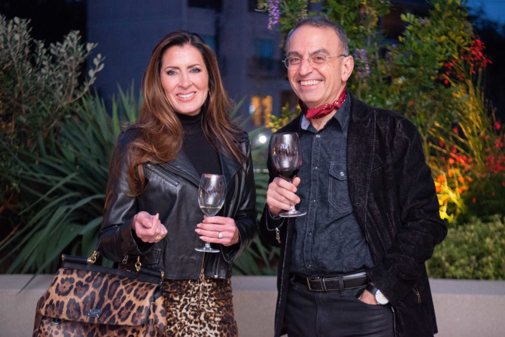 Guests of Houston Astros owner Jim Crane enjoy a preview of Balthezar Cellars, his newest project with winemaker Jesse Katz. (Photo by Michelle Watson/CatchlightGroup.com)