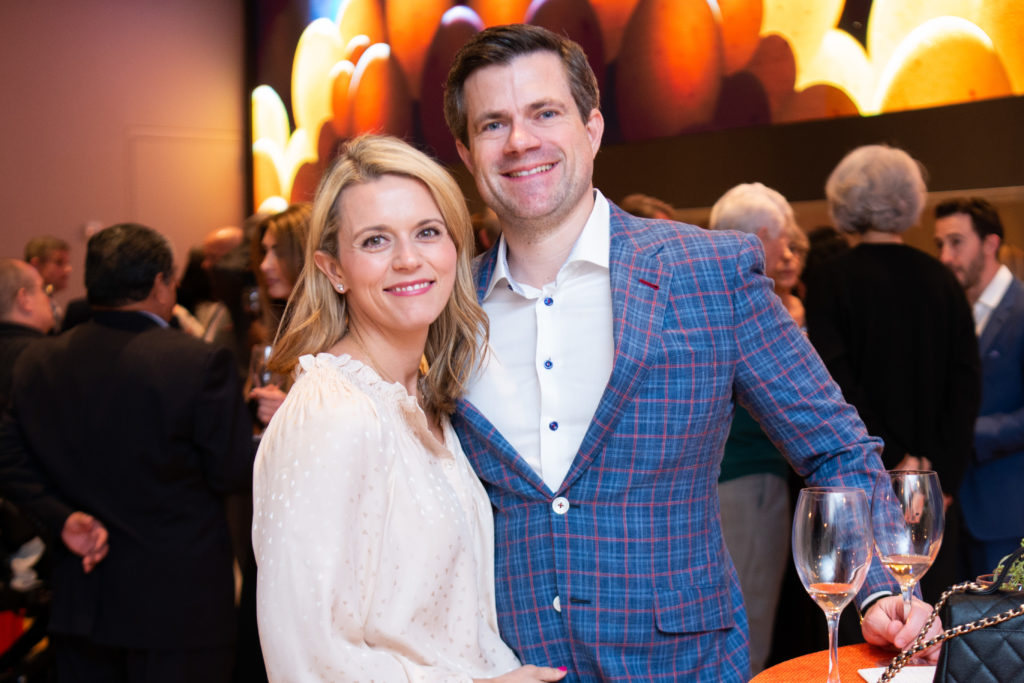 Guests of Houston Astros owner Jim Crane enjoy a preview of Balthezar Cellars, his newest project with winemaker Jesse Katz. (Photo by Michelle Watson/CatchlightGroup.com)