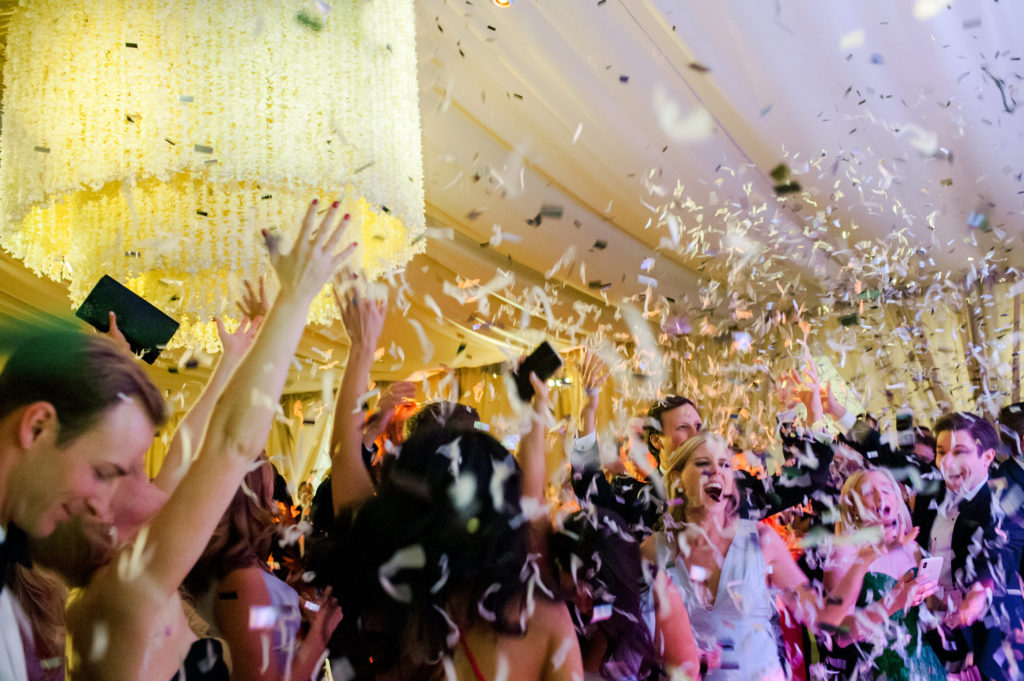 Confetti cannons took the party up a notch (Photo by Liz Banfield)