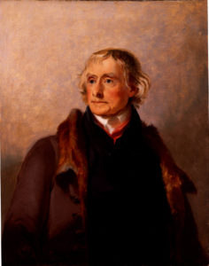 A portrait of Thomas Jefferson by Thomas Sully. Courtesy Thomas Jefferson Foundation at Monticello.
