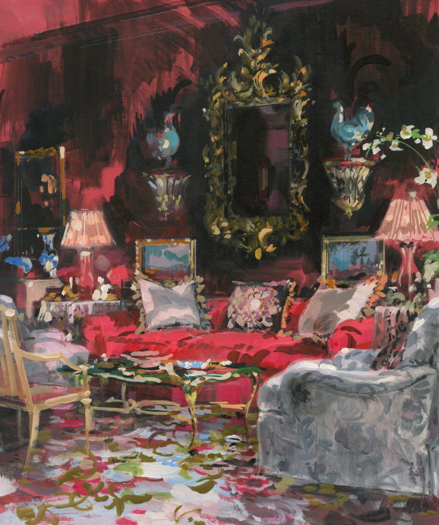 Mr. & Mrs. Thomas H Bennett, Sitting Room, Park Avenue, New York City, 2002