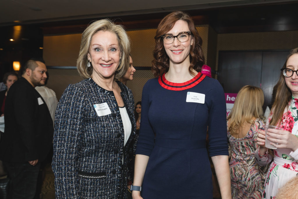 Marilyn Burgess, Evie Granville at the Houston Planned Parenthood Roe v. Wade luncheon.