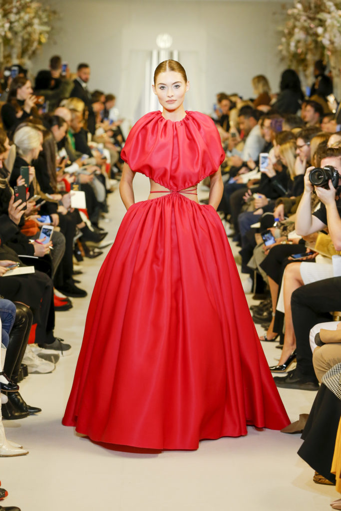 Brandon Maxwell's whimsical confection at the Fall 2019 shows in New York.