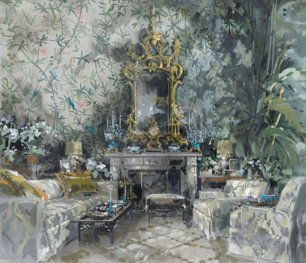 Betsy Bloomingdale, drawing room, Holmby Hills, Bel-Air, Los Angeles, 2000