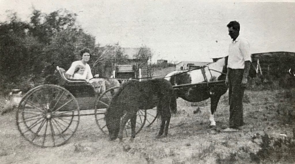 Vintage photo on the prairie. (Photo from the author's family album)